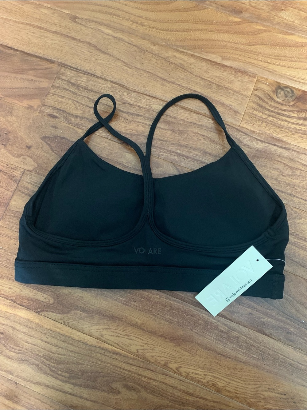 Volare Black Sports Bra Sz L $10 NWT